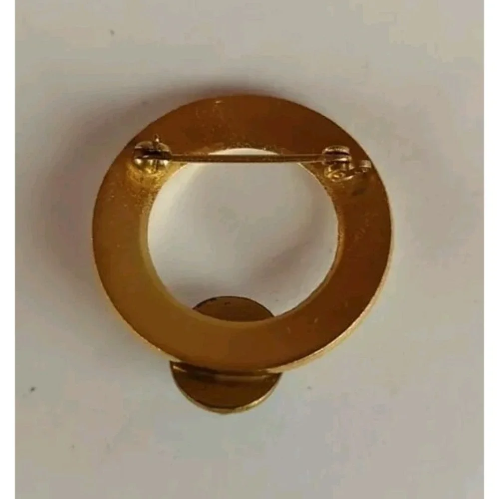 Vintage Mount Saint Mary's Pin Brooch in Gold Tone